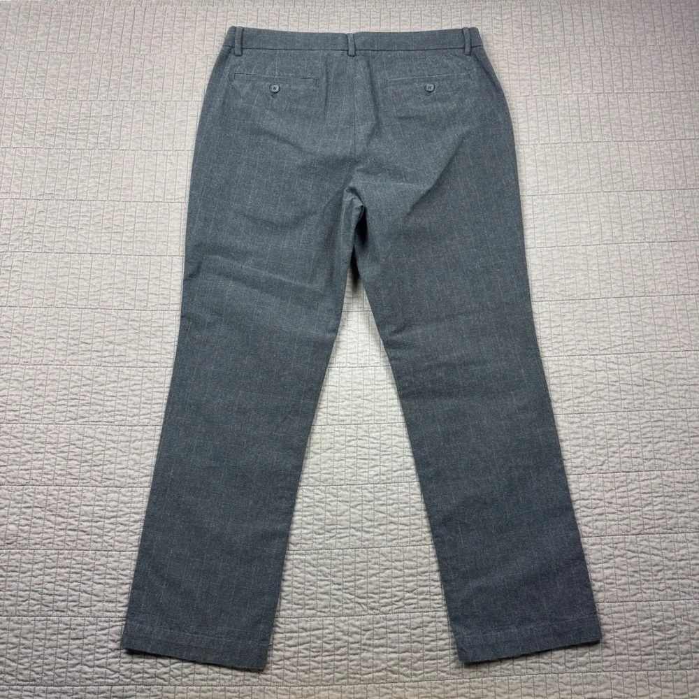 Banana Republic Aiden Chinos Mens 34x30 (34x28) Blue Gray Glen Plaid Slim Pants